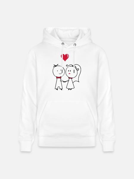 ehepaar_2 - Stanley/Stella Unisex Bio-Hoodie CRUISER - Weiß
