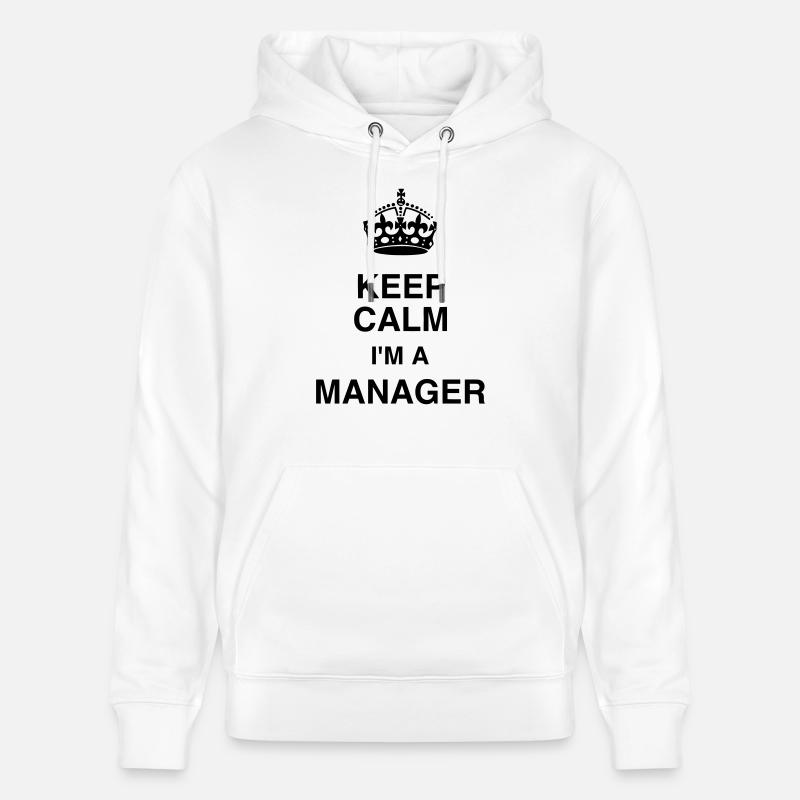 Manager / Patron / Travail / Métier / Chef - Sweat à capuche bio CRUISER Stanley/Stella Unisexe - blanc