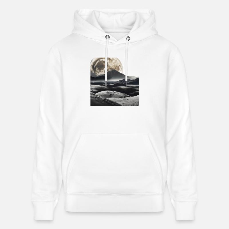 Magnificence Lunaire: Une Célébration Terrestre - Sweat à capuche bio CRUISER Stanley/Stella Unisexe - blanc