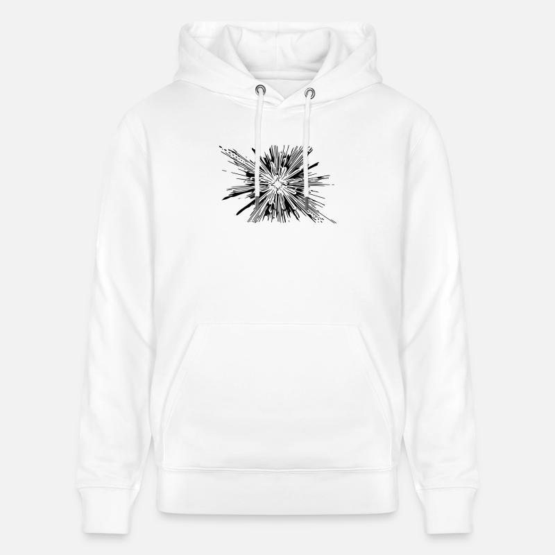 Vector Splash Explosion - Sweat à capuche bio CRUISER Stanley/Stella Unisexe - blanc