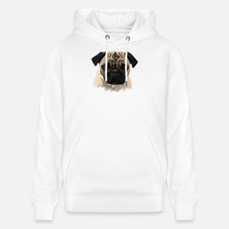 mops - Sweat à capuche bio CRUISER Stanley/Stella Unisexe - blanc