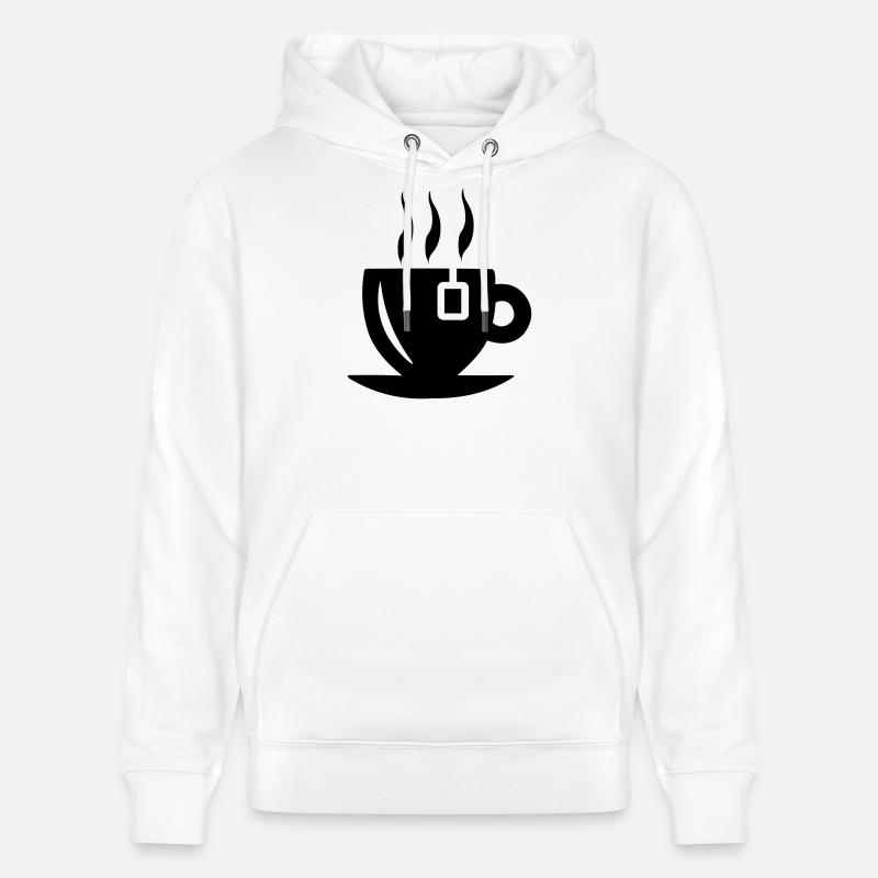 Teetasse mit Teebeutel - Stanley/Stella Unisex Bio-Hoodie CRUISER  - Weiß