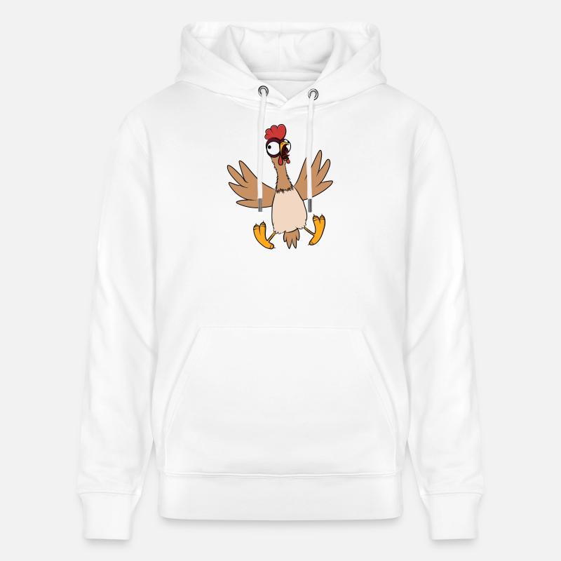 Poulet - Sweat à capuche bio CRUISER Stanley/Stella Unisexe - blanc