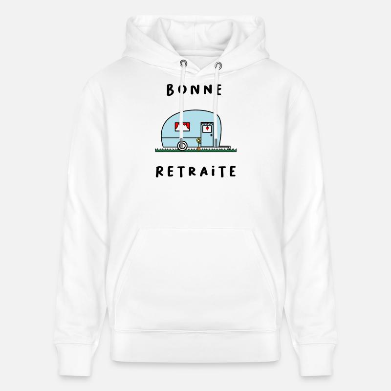 RETRAITE. RETRAITE. RETRAITEE. BONNE RETRAITE - Sweat à capuche bio CRUISER Stanley/Stella Unisexe - blanc