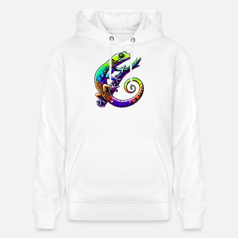 Gecko - Sweat à capuche bio CRUISER Stanley/Stella Unisexe - blanc