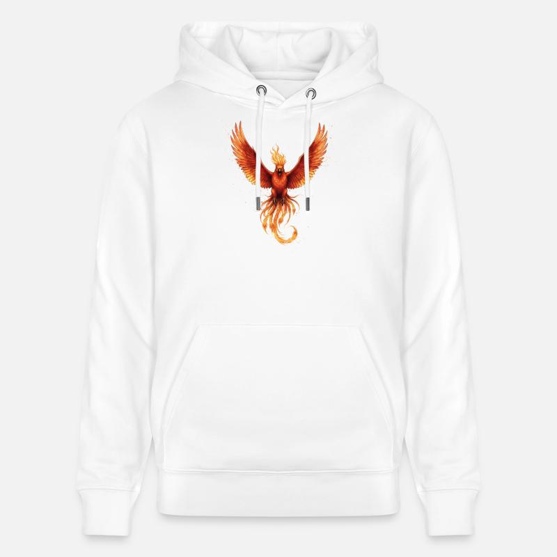 Feu Phoenix Flame Flight - Sweat à capuche bio CRUISER Stanley/Stella Unisexe - blanc