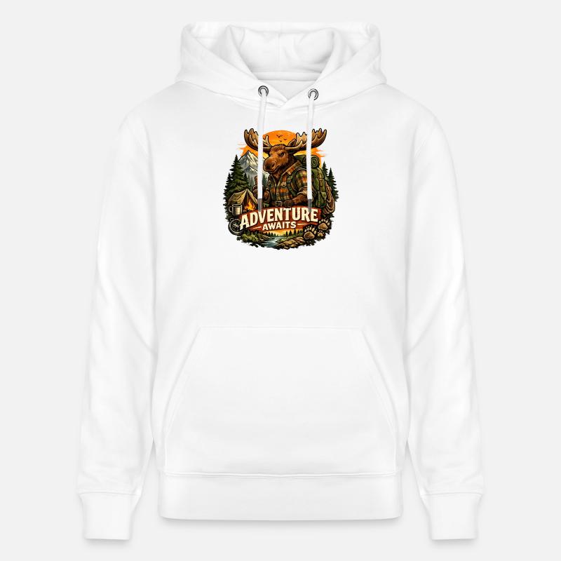 aventure - Sweat à capuche bio CRUISER Stanley/Stella Unisexe - blanc