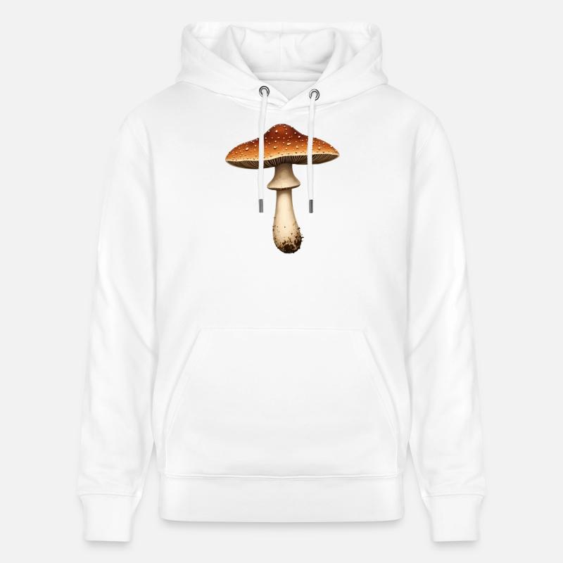 champignon - Sweat à capuche bio CRUISER Stanley/Stella Unisexe - blanc