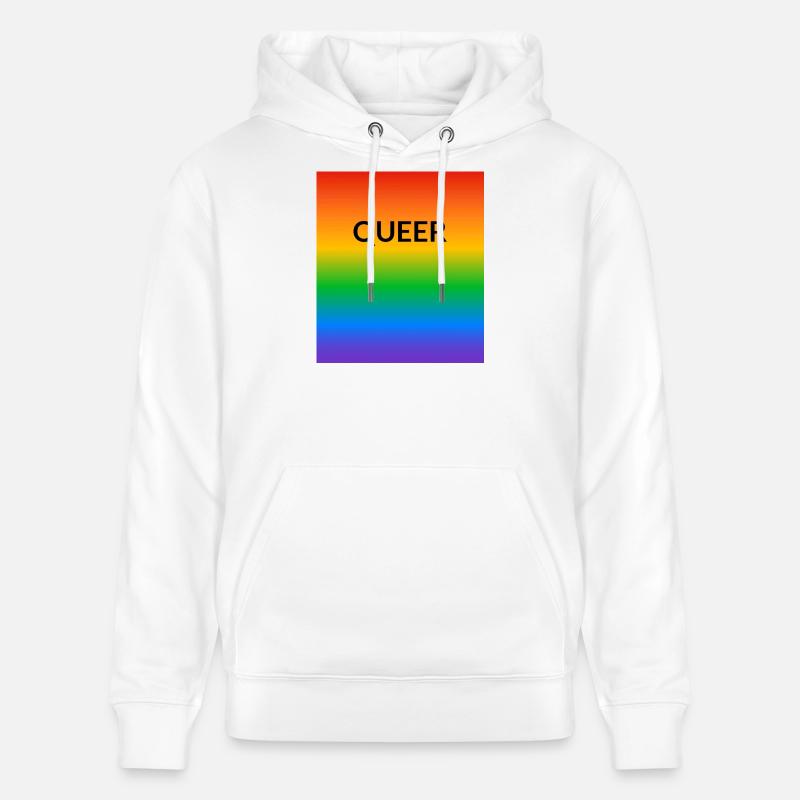 Queer Pride Gradient - Stanley/Stella Unisex Bio-Hoodie CRUISER - Weiß