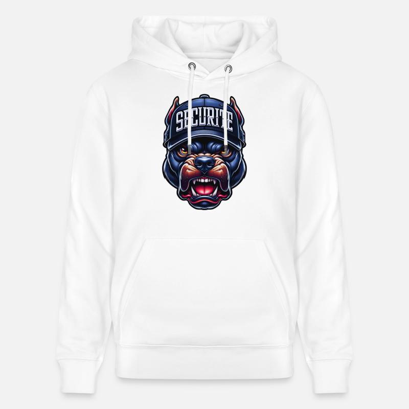 securité pitbull - Sweat à capuche bio CRUISER Stanley/Stella Unisexe - blanc