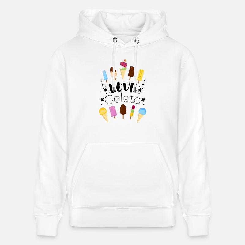 Eis - Ice cream - Eiscreme - Stanley/Stella Unisex Bio-Hoodie CRUISER - Weiß