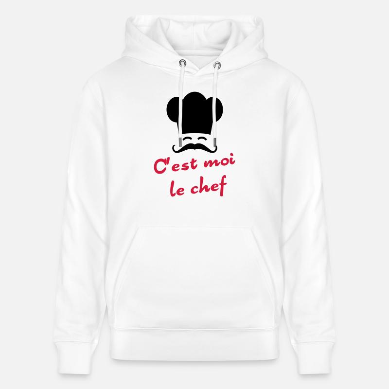 C'est moi le chef - Stanley/Stella Unisex Bio-Hoodie CRUISER  - Weiß