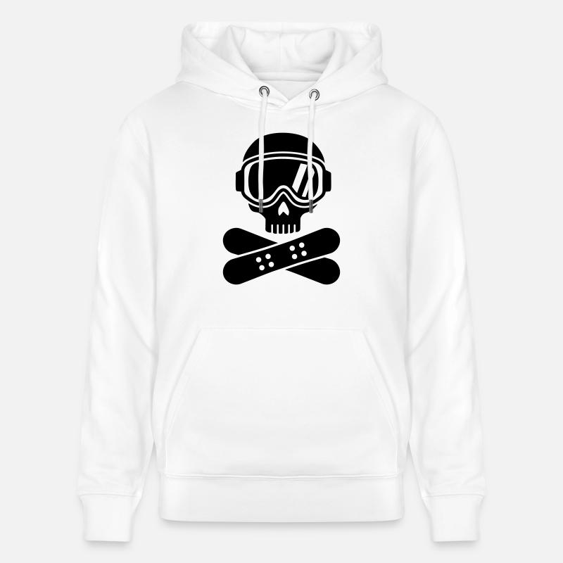 Snowboard - Sweat à capuche bio CRUISER Stanley/Stella Unisexe - blanc