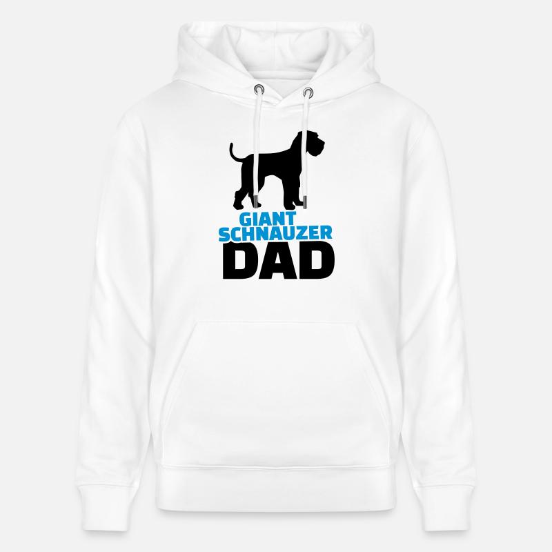 Giant Schnauzer Dad - Sweat à capuche bio CRUISER Stanley/Stella Unisexe - blanc