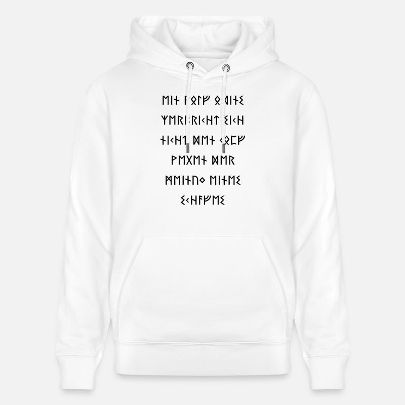 Ein Wolf Odins 2 - Stanley/Stella Unisex Bio-Hoodie CRUISER - Weiß