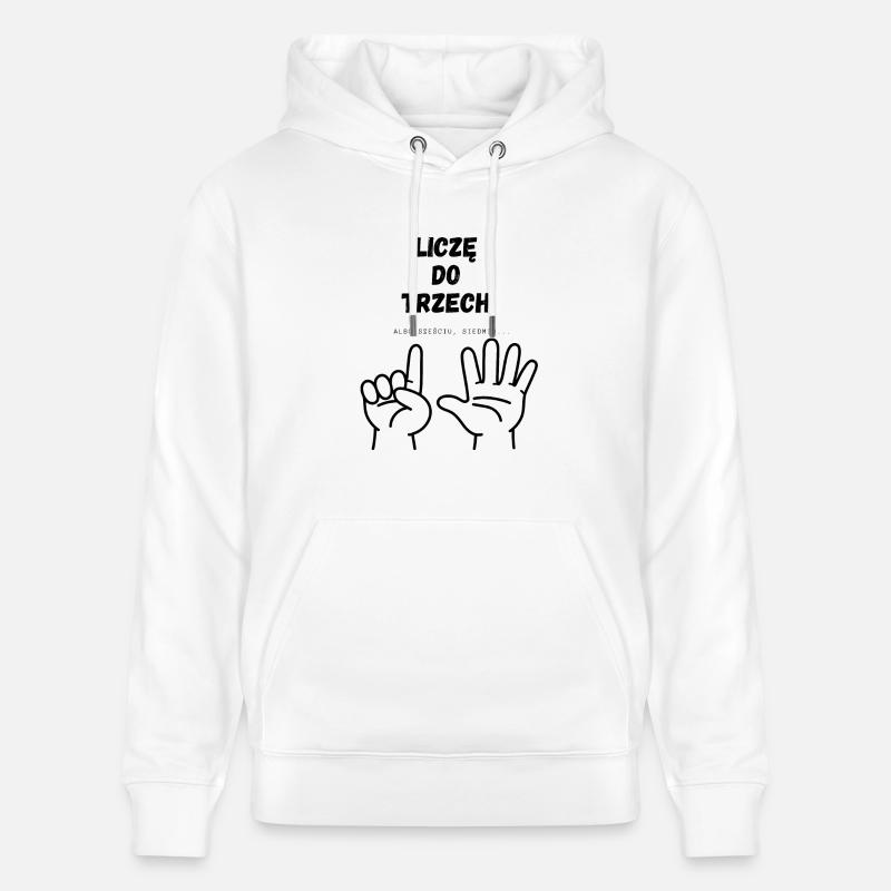 Je compte jusqu’à trois - Sweat à capuche bio CRUISER Stanley/Stella Unisexe - blanc