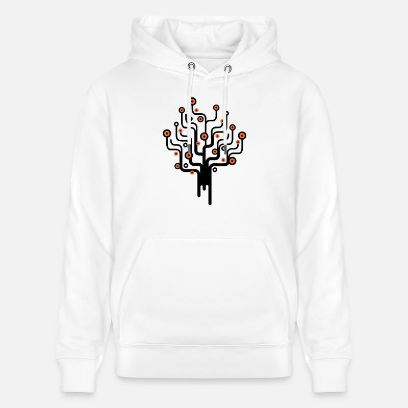 baum2_2f - Sweat à capuche bio CRUISER Stanley/Stella Unisexe - blanc