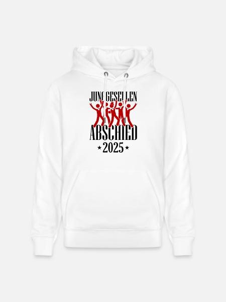 Bachelor party 2025 - Stanley/Stella CRUISER Unisex Organic Hoodie - white