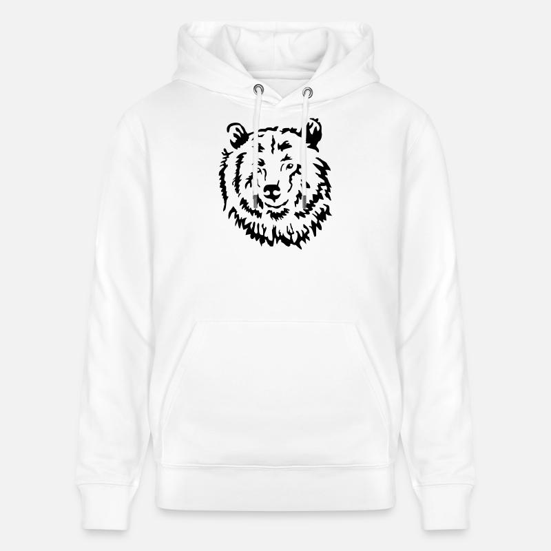 ours - Sweat à capuche bio CRUISER Stanley/Stella Unisexe - blanc