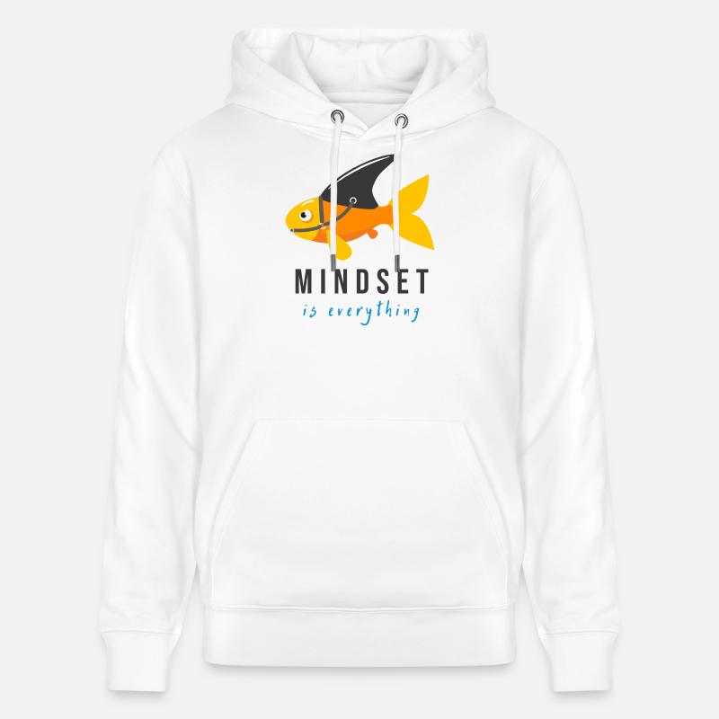 Mindset is everything - Sweat à capuche bio CRUISER Stanley/Stella Unisexe - blanc
