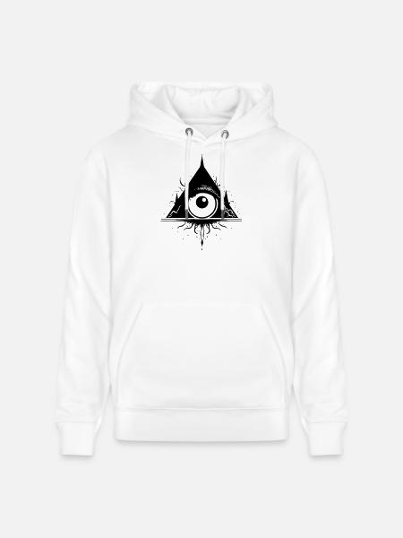 The Eye of Wisdom 2 - Stanley/Stella CRUISER Unisex Organic Hoodie - white