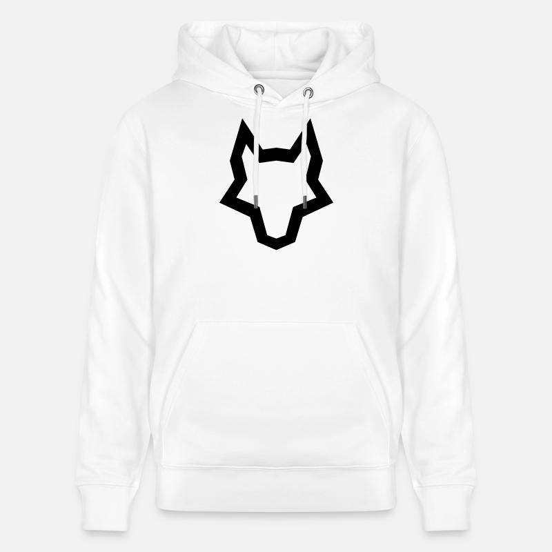 LOGO du loup - Sweat à capuche bio CRUISER Stanley/Stella Unisexe - blanc