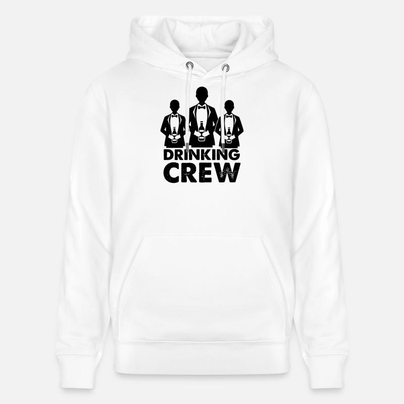 drinking_crew_01 - Sweat à capuche bio CRUISER Stanley/Stella Unisexe - blanc