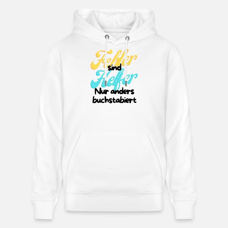 Fehler Helfer Gradient Script - Stanley/Stella Unisex Bio-Hoodie CRUISER  - Weiß