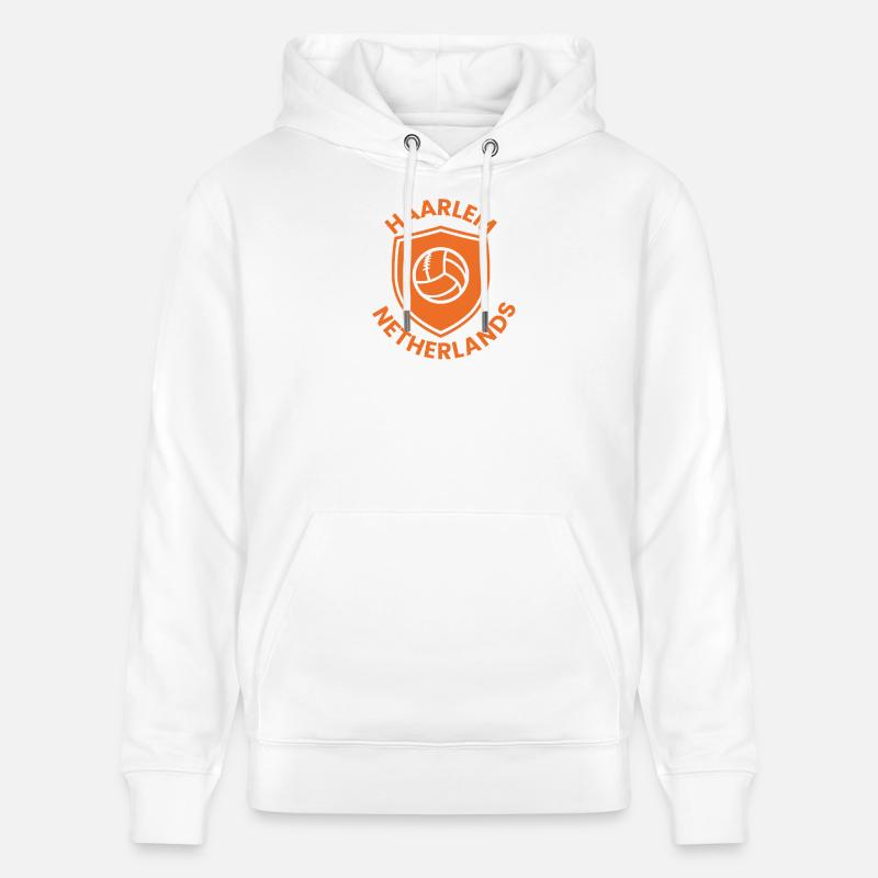 Bouclier de volée de Haarlem - Sweat à capuche bio CRUISER Stanley/Stella Unisexe - blanc