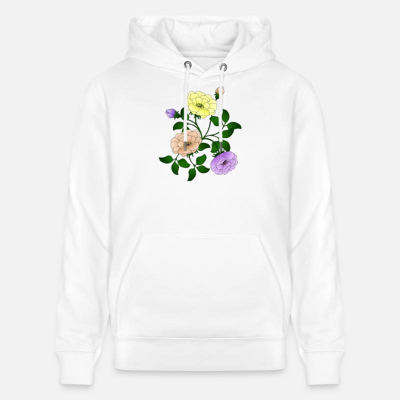 Fleur - Sweat à capuche bio CRUISER Stanley/Stella Unisexe - blanc
