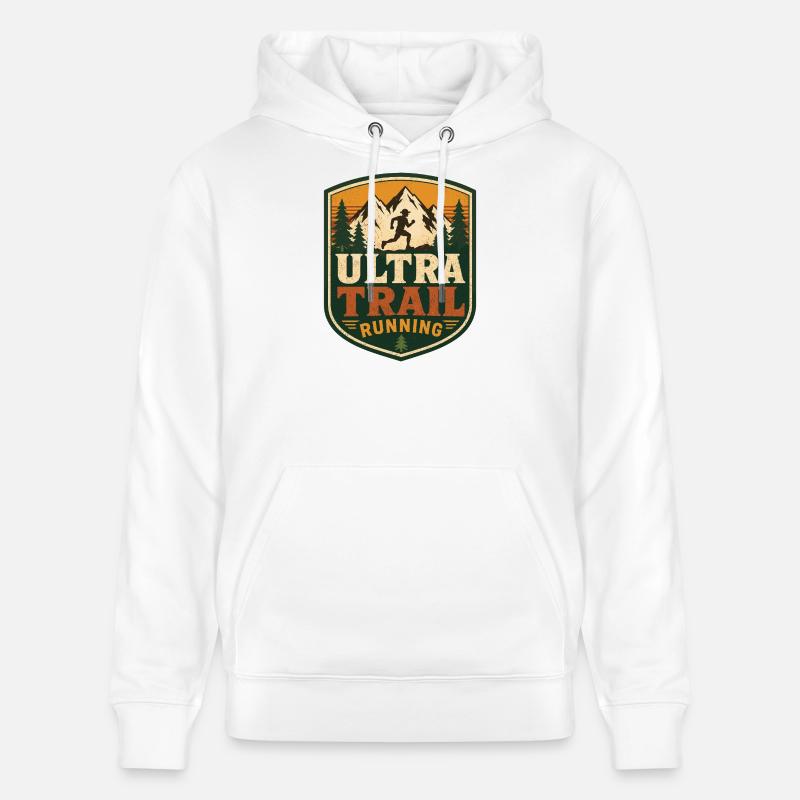 Ultra Trail Running - Sweat à capuche bio CRUISER Stanley/Stella Unisexe - blanc