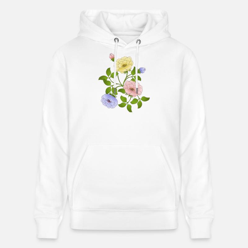 Fleur - Sweat à capuche bio CRUISER Stanley/Stella Unisexe - blanc