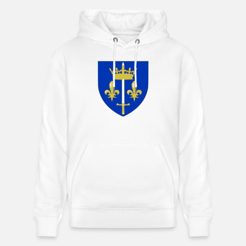 royaliste blason - Sweat à capuche bio CRUISER Stanley/Stella Unisexe - blanc