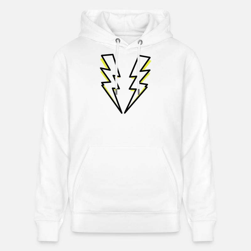 Foudre, flash, flash, - Sweat à capuche bio CRUISER Stanley/Stella Unisexe - blanc