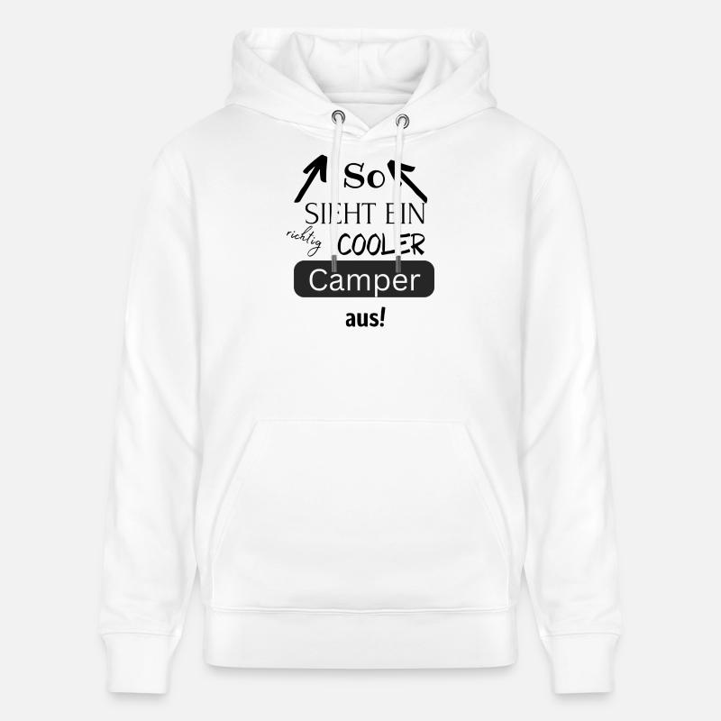 So sieht ein cooler Camper aus - Stanley/Stella Unisex Bio-Hoodie CRUISER  - Weiß