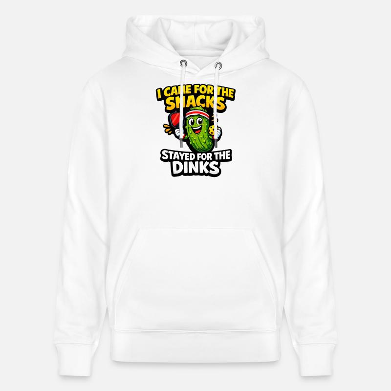 Gurkenheld: Snacks statt Dinks - Stanley/Stella Unisex Bio-Hoodie CRUISER  - Weiß