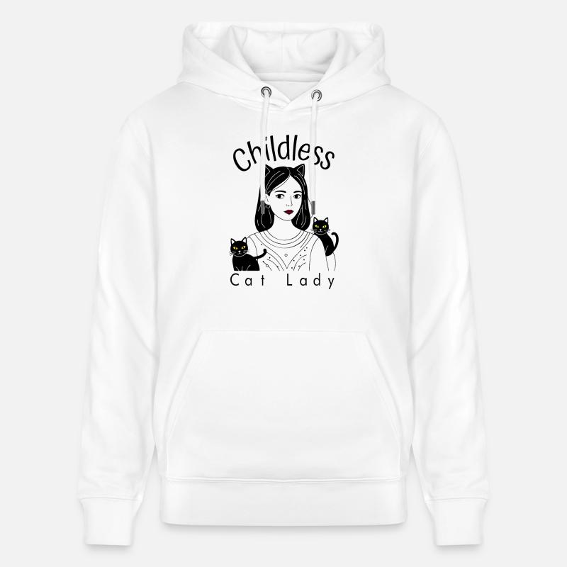 Dame chat sans enfant - Sweat à capuche bio CRUISER Stanley/Stella Unisexe - blanc
