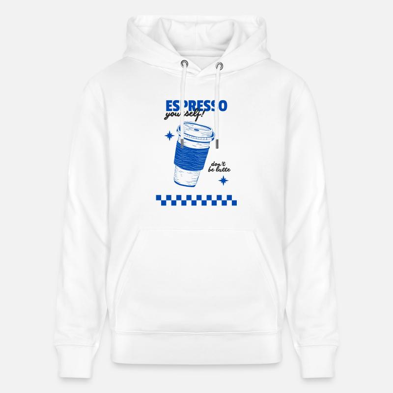 Espresso vous-même - Sweat à capuche bio CRUISER Stanley/Stella Unisexe - blanc