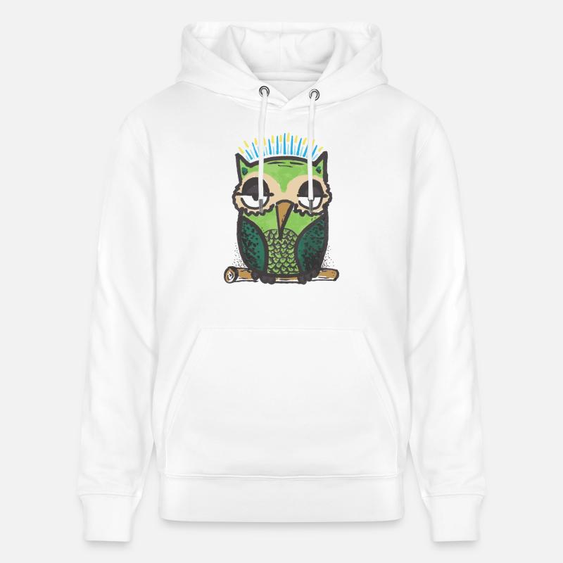 Eule - Stanley/Stella Unisex Bio-Hoodie CRUISER  - Weiß