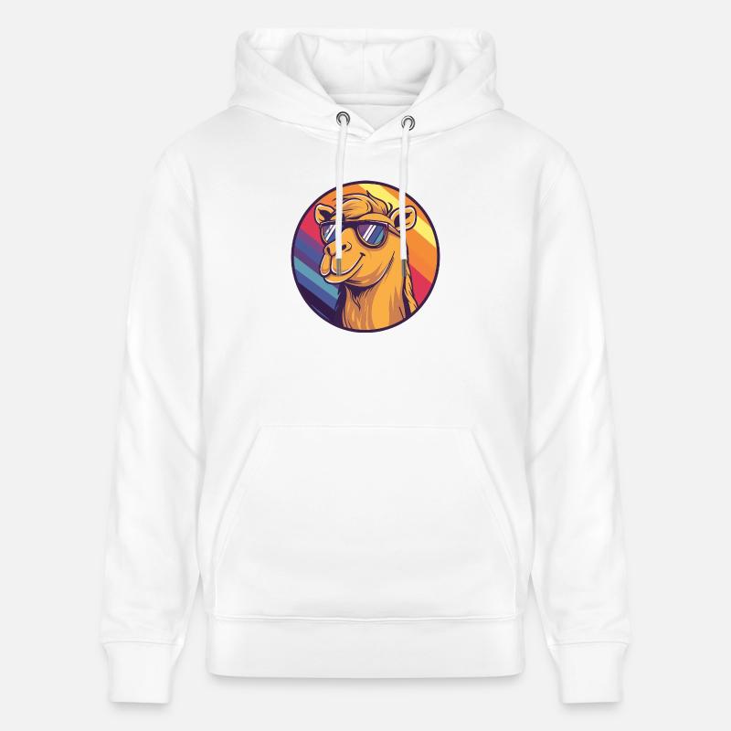 Kamel Comic Cool Sommer - Stanley/Stella Unisex Bio-Hoodie CRUISER  - Weiß