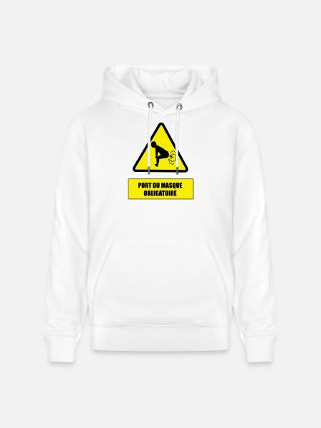 Danger pet - Sweat à capuche bio CRUISER Stanley/Stella Unisexe - blanc