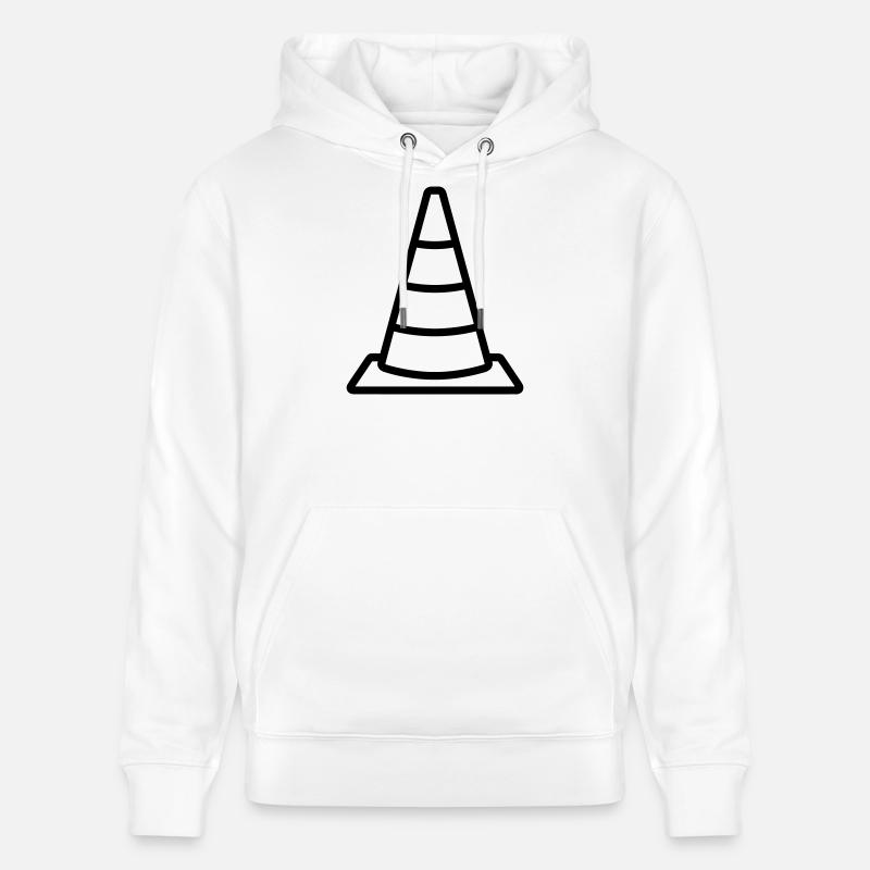 cône de signalisation - Sweat à capuche bio CRUISER Stanley/Stella Unisexe - blanc