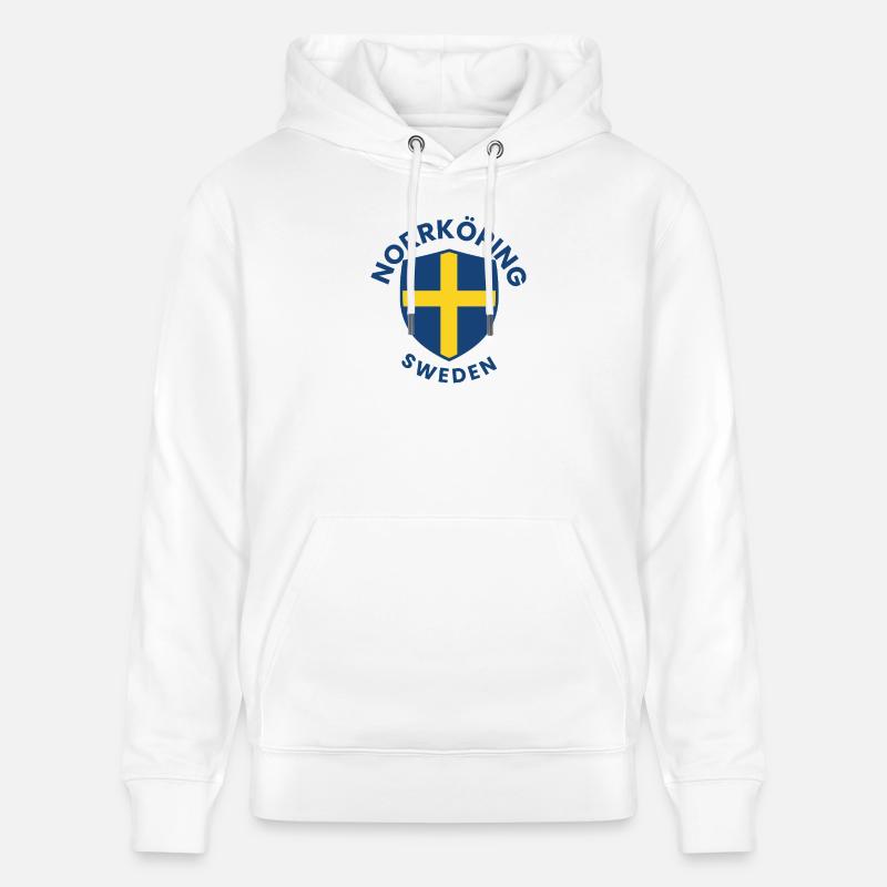 Motif du bouclier de Norrsköld - Sweat à capuche bio CRUISER Stanley/Stella Unisexe - blanc