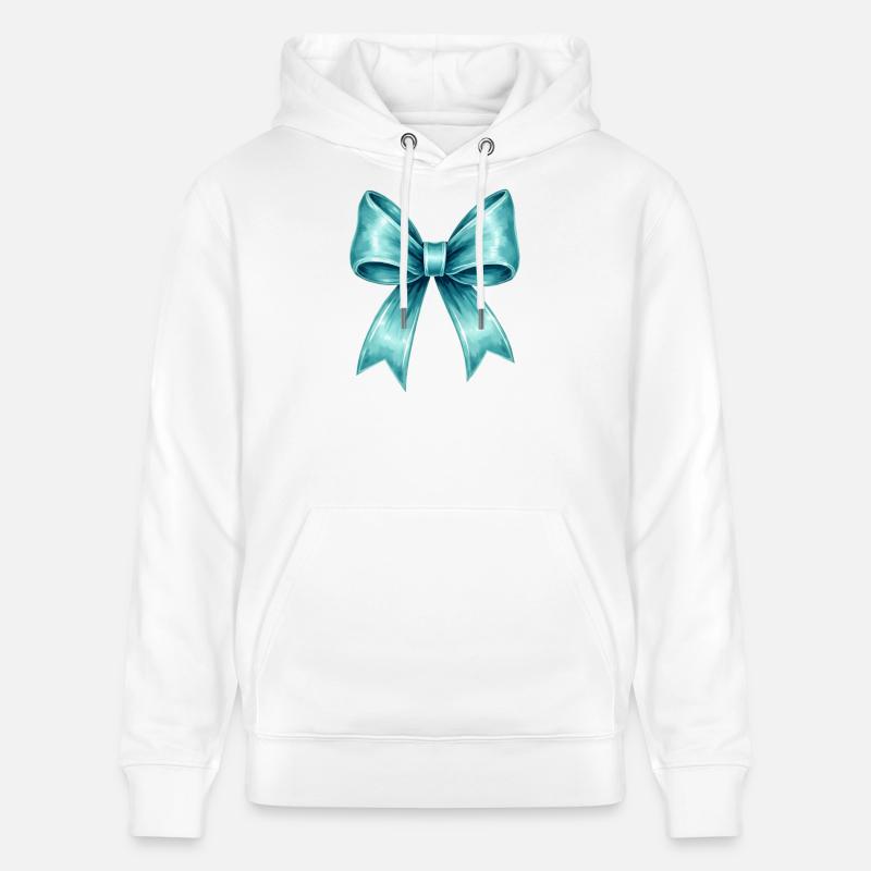 Arc turquoise - Sweat à capuche bio CRUISER Stanley/Stella Unisexe - blanc