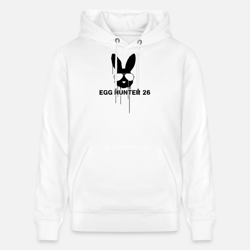Pâques Cooler Egg Hunter 2026 - Sweat à capuche bio CRUISER Stanley/Stella Unisexe - blanc