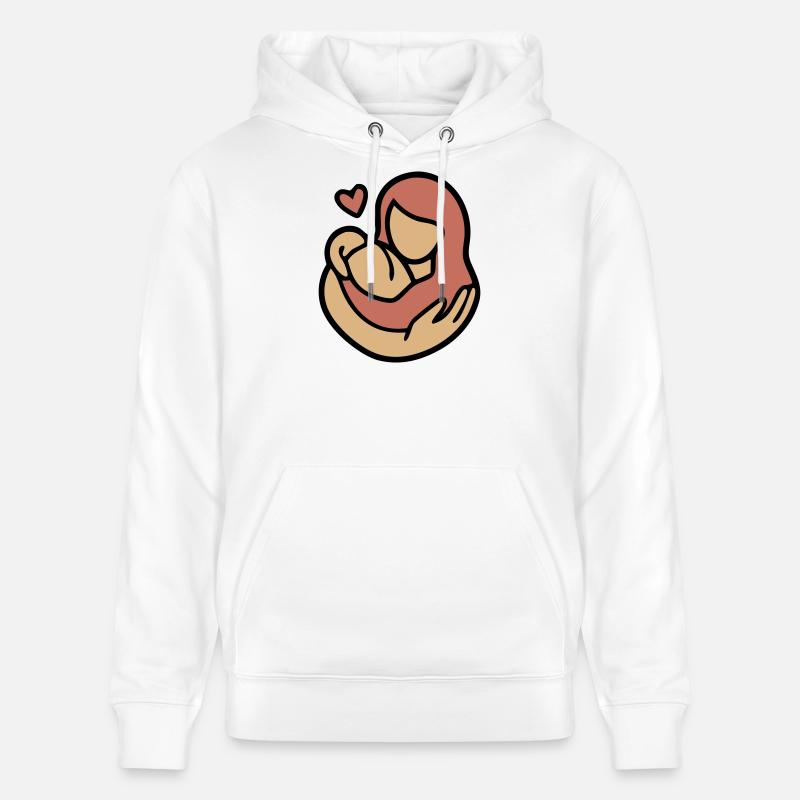 Étreinte Mère-Enfant Amour - Sweat à capuche bio CRUISER Stanley/Stella Unisexe - blanc