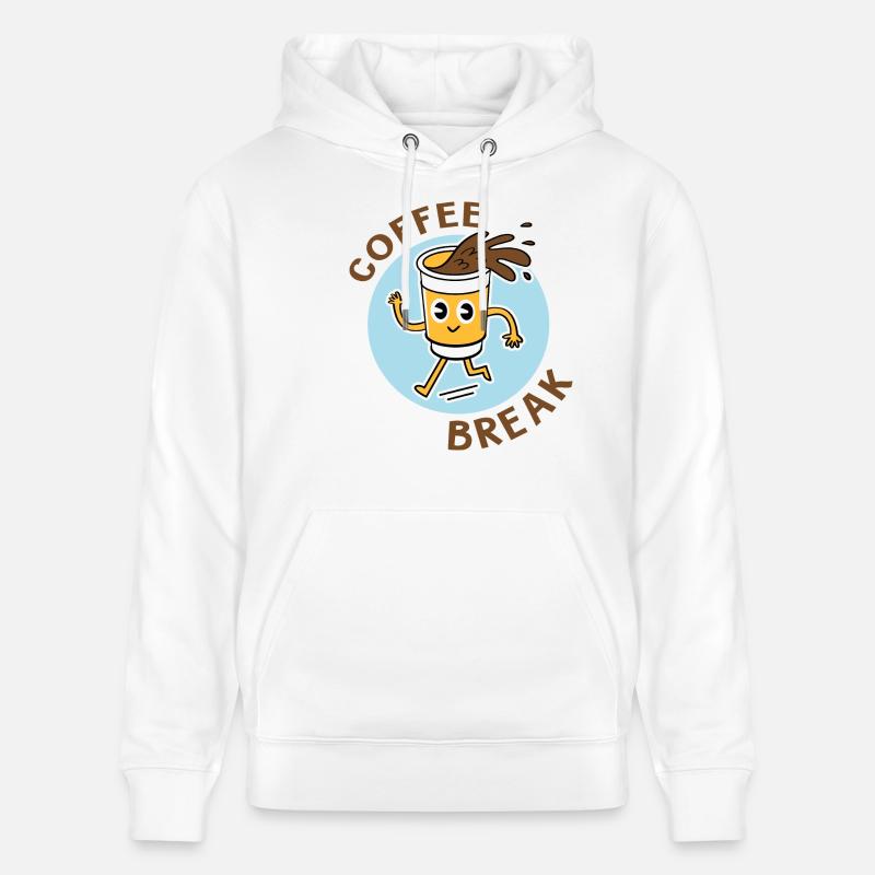 coffee break - Sweat à capuche bio CRUISER Stanley/Stella Unisexe - blanc