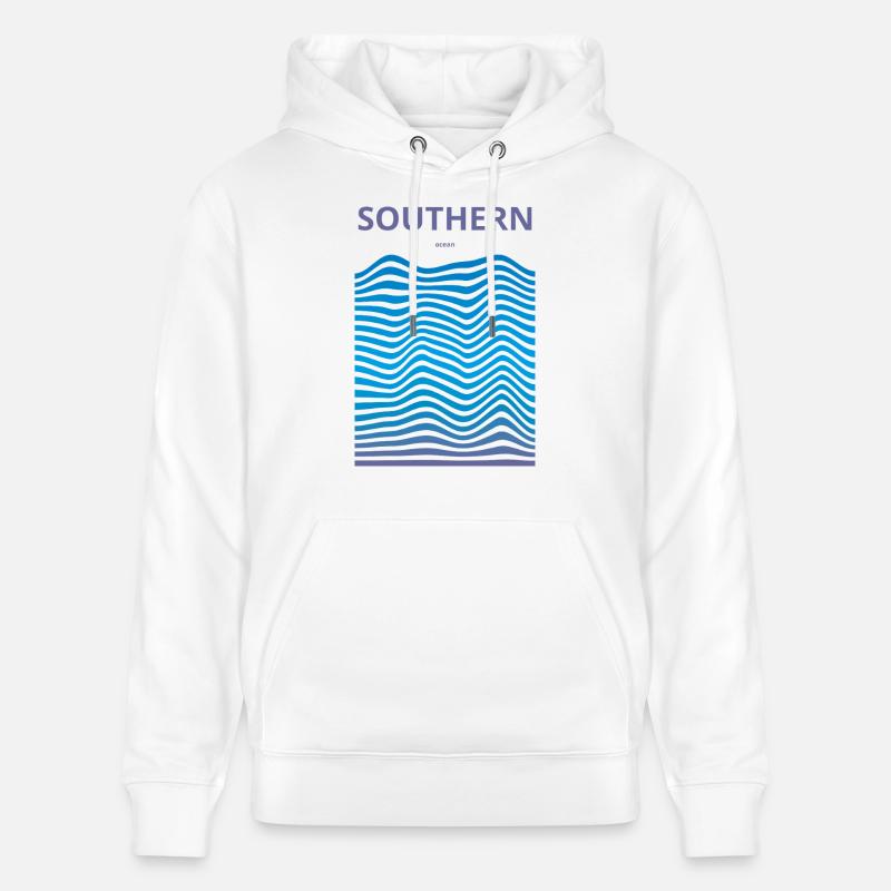 Océans dévastés : Sud - Sweat à capuche bio CRUISER Stanley/Stella Unisexe - blanc