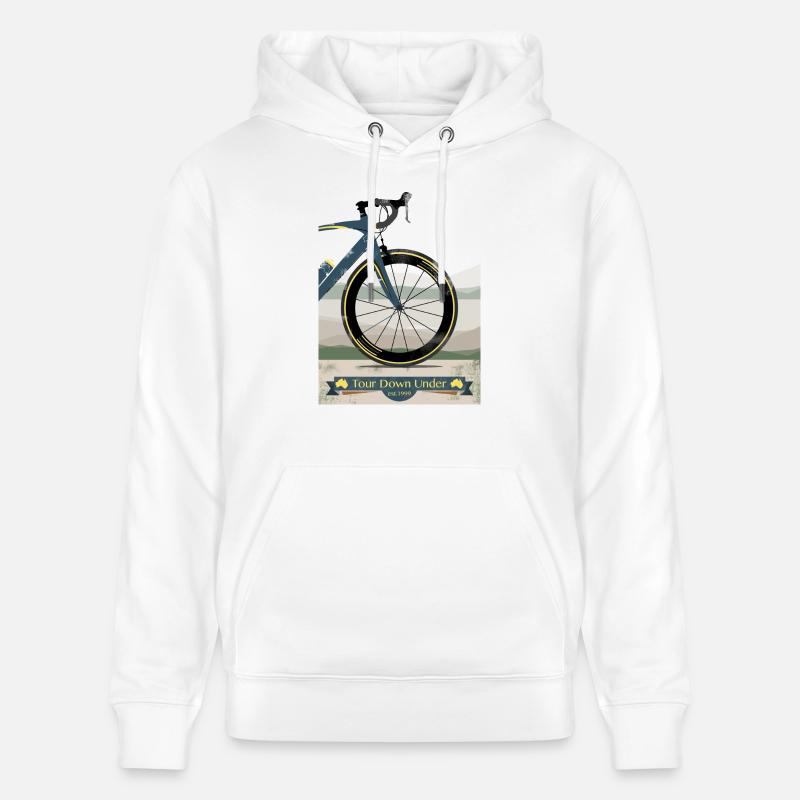 Tour Down Under vélo - Sweat à capuche bio CRUISER Stanley/Stella Unisexe - blanc