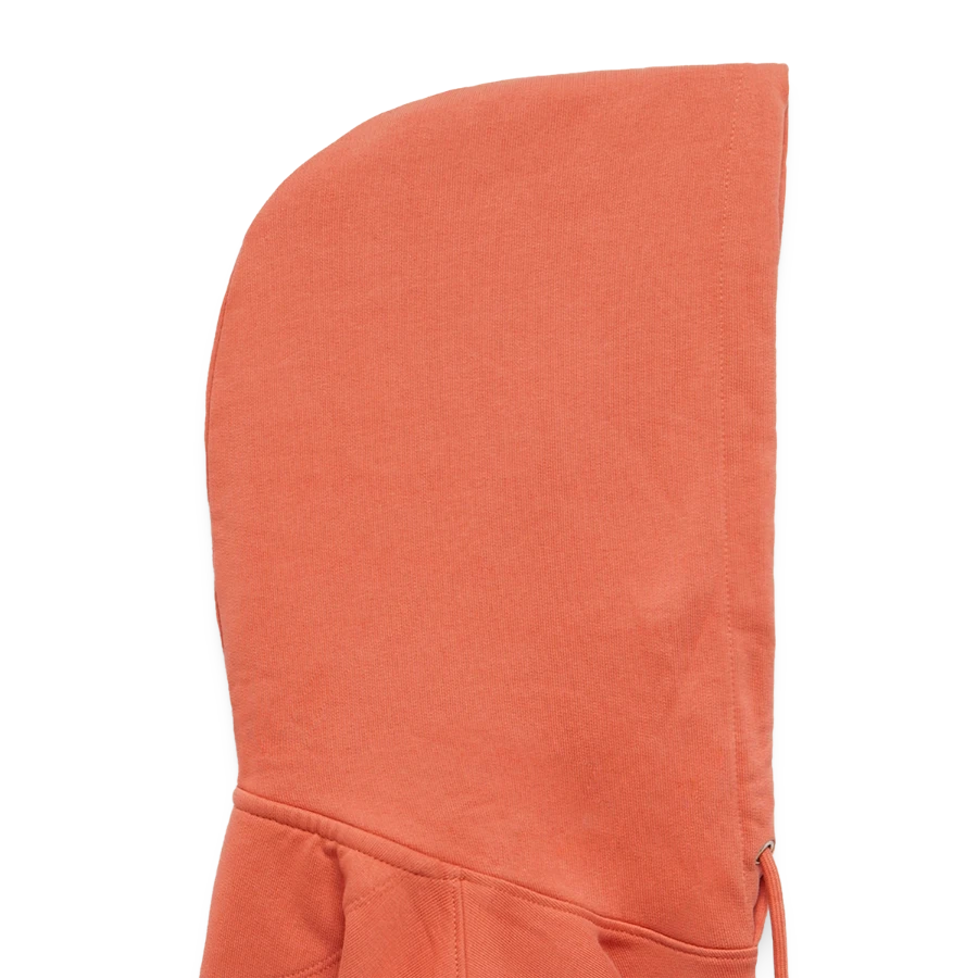 Zermatt badge on a stanley/stella cruiser unisex organic hoodie, light red, hood right